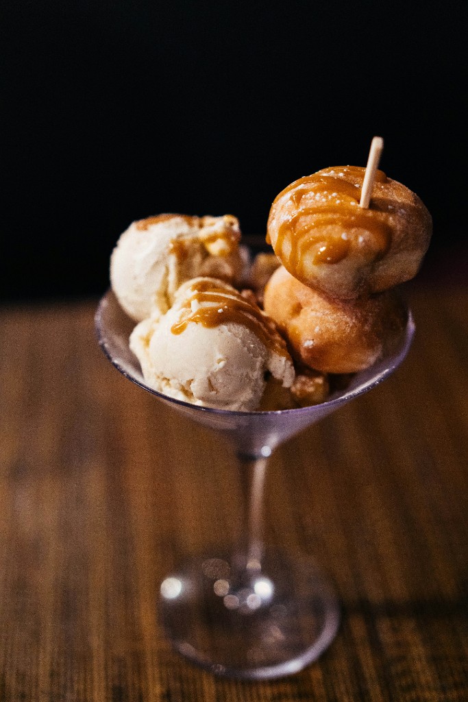 Caramel Fritter a la Mode